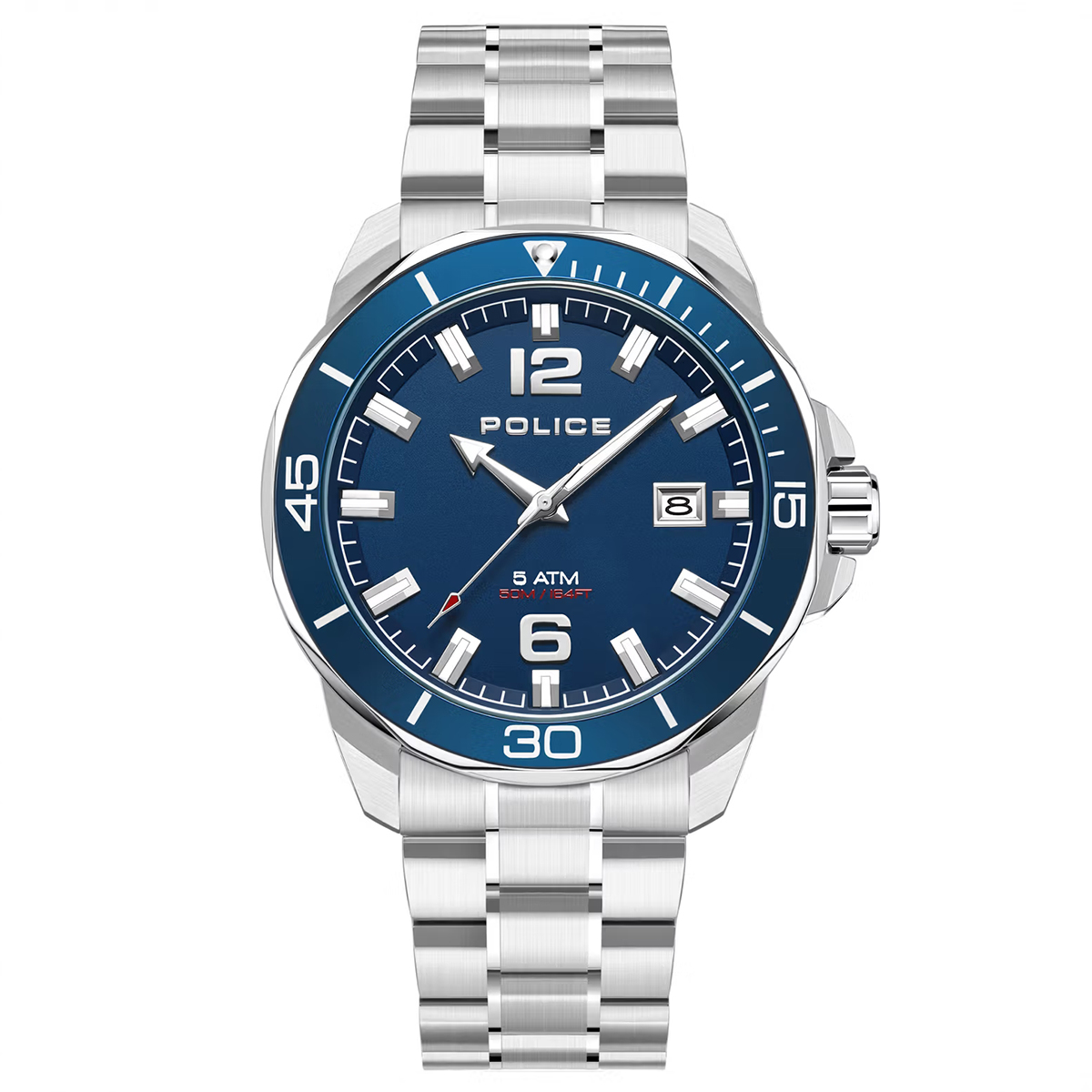 MONTRE POLICE HOMME SIMPLE ACIER